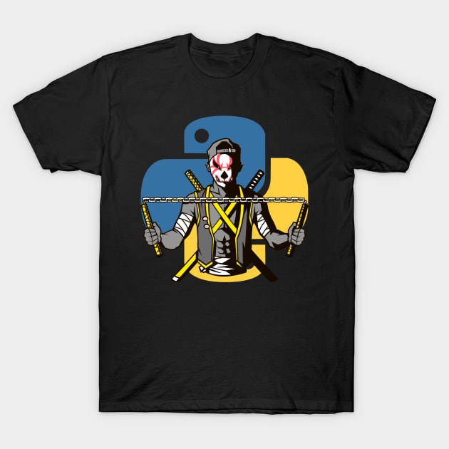 Python Ninja Coder T-Shirt by Cyber Club Tees